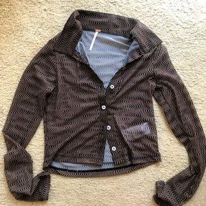 Free people mesh top